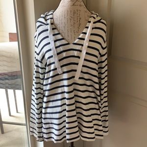 LOFT striped hoodie